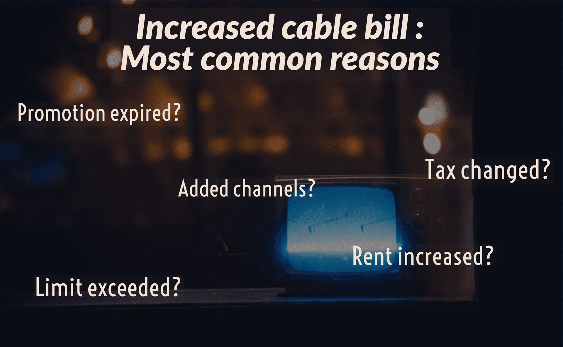 8 Easy Tips to Reduce Your Cable Bill in 2020 Online Bill Pay Guide