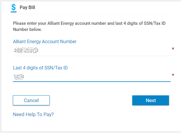 Allient Energy One-time Payment