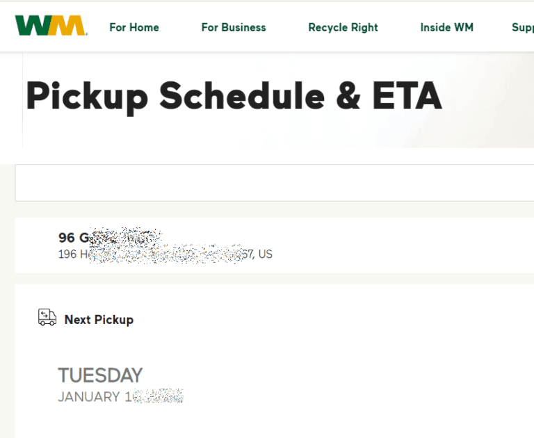Waste Management Pickup Schedule Find WM Schedule in Your Area